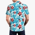 thumbnail image 4 of Balery Hawaiian Style Printed Men’s Short Sleeve Polo Shirt, Midweight Men's Shirt,Golf Polo shirts -Medium, 4 of 9