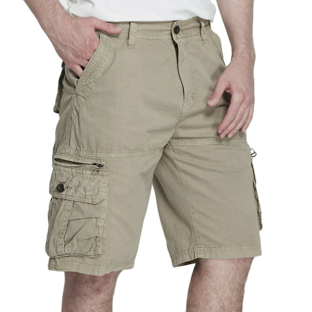 WAENQINLA Mens Cargo Shorts Summer Comfortable Work Shorts Gym Athletic Shorts with Multi Pockets Fathers Day Gift Ideas