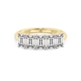 thumbnail image 5 of IGI Certified Emerald Shape Lab Grown Diamond Anniversary Band Ring For Women | 5 Stone 5 CT TW In 14K Yellow Gold | FG-VS1-VS2 Quality Ophelia Friendly Diamonds Band Ring, 5 of 5