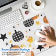 thumbnail image 4 of Long Mouse Pads for Desk,Autumn Halloween Pumpkins Pattern Desk Mats on Top Of Desks, Desk Mouse Pad Extra Large with 3mm Non-Slip Base and Stitched Edge for Gaming,Office,Work,Home 35.4x15.7in, 4 of 5