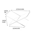 thumbnail image 3 of Fiudx Ofertas relámpago del día, solo en línea Estantería de acrílico transparente para libros, expositor de archivos, soporte de lectura en forma de X, expositor de libros y revistas, 3 of 7