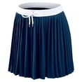 thumbnail image 4 of Women's WEAR by Erin Andrews  Navy Atlanta Braves Pleated Skort, 4 of 6