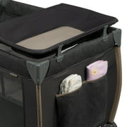 Monbebe Play Yard – Full-Size Rocking Bassinet, Removable Changer & Toy Bar – Castle Point