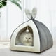 thumbnail image 3 of Cama cueva para gatos y perros de interior, cálida, cerrada y cubierta, para exteriores, ideal para cachorros o mascotas pequeñas., 3 of 7