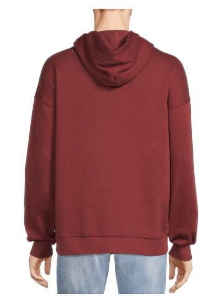 No Boundaries Men's Solid Fleece Hoodie