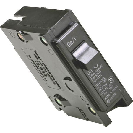 Eaton BR115 Type BR Miniature Circuit Breaker, 120/240 V, 15 A, 1 P, 42
