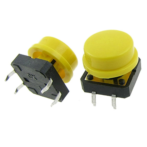 10pcs Momentary Tact Tactile Push Button Switch 12x12x12mm 4 Pin Cap TOJKUS RBE