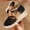 Black, variant on Women's Versatile Sandals Baeitkot Women's Fashionable Versatile Plus-Size Buckle Straw Weaving Wedge Heel One-strap Summer Style Trendy and Comfortable Sandals Silver 42