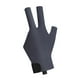 thumbnail image 2 of Guante de billar de 3 dedos, accesorio profesional para snooker, antideslizante y resistente al desgaste. Gray Negro izquierdo L, 2 of 9