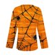 thumbnail image 5 of Blusa holgada informal de manga larga con cuello en V y estampado de calabaza de Halloween para mujer, camisa festiva para las fiestas, 5 of 5