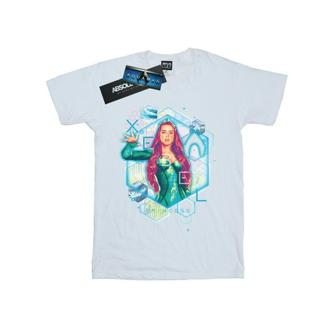DC Comics Femmes Aquaman Mera Géométrique Coton Petit Ami T-Shirt
