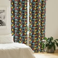 thumbnail image 2 of Ambesonne Guitar Curtains, Folk Flamenco Retro, Pair of 28"x84", Multicolor, 2 of 5