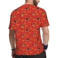 thumbnail image 2 of Wukai German Shepherd Dog Print Men's Short-Sleeved Mesh T-Shirt,Quick-Dry Short Sleeve Workout T-Shirt-4X-Large, 2 of 8