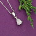 thumbnail image 3 of 0.75 Carat Moissanite Diamond E Color VS1 Clarity Brilliant Cut 925 Sterling Silver Solitaire Women Valentines Day Gifts Necklace, 3 of 8
