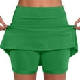 thumbnail image 2 of Abomasnow Skorts for Woman Dressy Casual Plus Size High Waist Skirt with Shorts Tummy Control Tennis Skorts on Clearance, 2 of 6