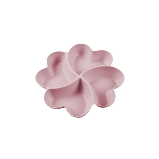 ONFD Assiettes à Collation avec Compartiments Assiettes Réutilisables avec Séparateurs Assiettes à Collation Bol à Collation avec Compartiments pour la Maison Fête pour Bonbons Fruits Aliments Séchés