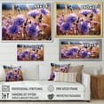 thumbnail image 4 of Designart "Cornflowers landscape V" Floral Floater Framed Wall Decor, 4 of 7