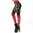 thumbnail image 5 of Fiaer Christmas Leggings for Women High Waisted Xmas Slim Fit Pants Stretchy Trendy Comfy Funny Graphic Tights Trousers Red5 M, 5 of 6