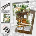thumbnail image 3 of Netecom Blissful Scenes Coloring Book for Adults, Spiral Bound, Soft Cover, 3 of 4