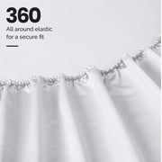 Superior Egyptian Cotton Deep Pocket 1000 TC Sheet Set, Olympic Queen, White