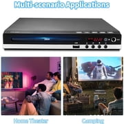 1080P DVD Player for TV, Digital A/V Wired Output, USB Input, Home Disc Player with Remote