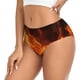 thumbnail image 2 of Fotbe Fiery Orange Flames Energy Calzones Estampados para Mujer – Ropa Interior de Algodón, Cómoda, Suave y Elástica-Large, 2 of 6