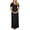 Black, variant on Conairie Maternity Dress for Baby Shower Photoshoot Pregnancy Summer Midi Dress Casual Flutter Short Sleeve Lace V Neck Wedding Dress Black L
