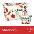 thumbnail image 2 of Chobani Non-Fat Greek Yogurt Strawberry on The Bottom 5.3 oz 4PK, 2 of 13