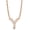 Rose Gold, variant on Initial Letter Y Necklace, Moissanite, 925 Sterling Silver, Yellow Gold Vermeil
