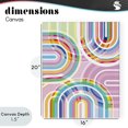 thumbnail image 4 of Stupell Industries Modern Bright Playful Rainbow Arches Canvas Art, 16 x 20, by Amber Sterling, 4 of 8