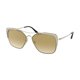 thumbnail image 1 of Lentes de sol Prada PR54VS-3302G2 espejo degradado rectangulares dorado mate marrón, 1 of 1