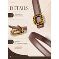 thumbnail image 6 of Timarkment 2Pcs Belts for Women Womens Belt with Pin Buckle Leather Belts for Women Jeans Dresses Black and Brown Belt, 6 of 7
