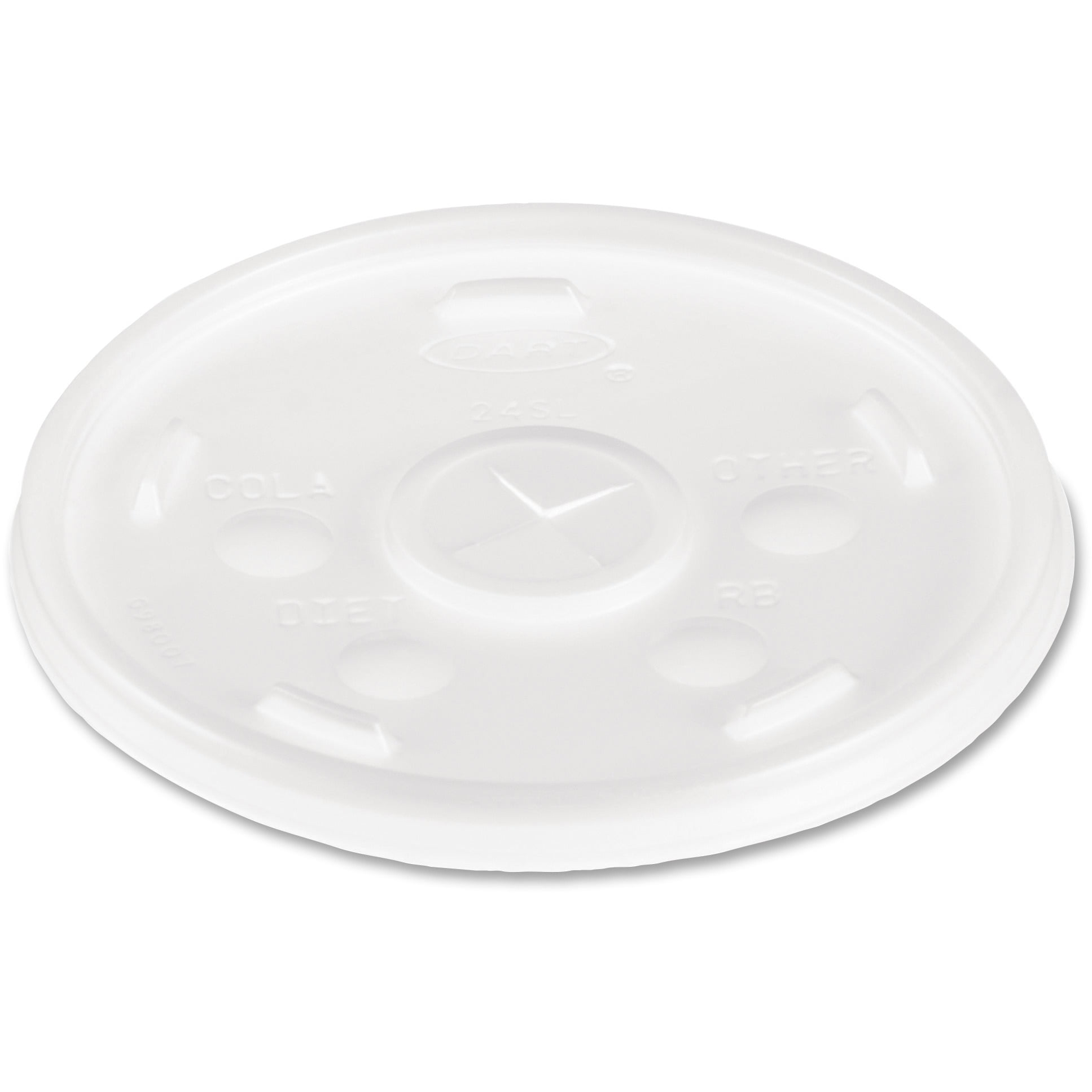 Dart Plastic 24 Oz Translucent Cold Cup Lids, (Pack of 500)