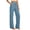 Blue, variant on KHONTS Linen Pants for Women Summer Casual High Waist Straight Leg Trousers Lightweight Loose Pants with Pockets White XL