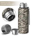 thumbnail image 2 of Camouflage 20oz Stainless Steel Thermal Bottle with Tea Filter and Cup Lid, Vacuum Insulated Coffee Mug with 316L Inner Liner, Leakproof Travel Thermos for Office, Commute & Outdoor, 2 of 6