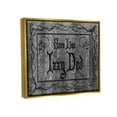 thumbnail image 3 of Stupell Industries Here Lies Izzy Ded Gravestone Graphic Art Metallic Gold Floating Framed Canvas Print Wall Art, Design by Lil' Rue, 3 of 6