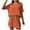 Orange womens 2 piece sets, variant on up to 60% off Gifts Womens Loungewear Set Knit 2 Piece Outfits for Women Short Sleeve Round Neck Tops and Drawstring Shorts Lounge Sets Casual Solid Pajamas Sets Homewear Sleepwear Set