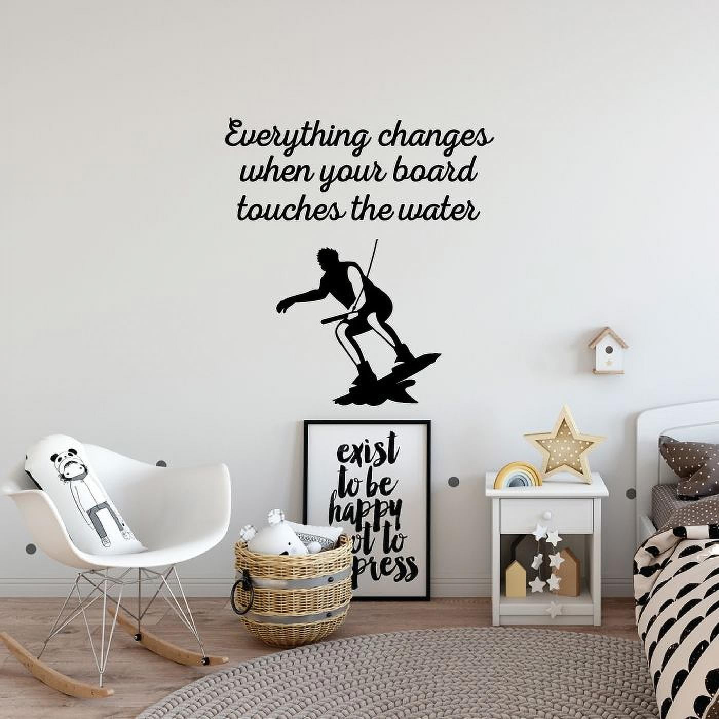 Touches the Water Wakeboarding Quote Wake Boarding Wakeboard Water