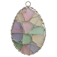 thumbnail image 2 of Easter Hanging Ornaments - Easter Egg/Bunny/Carrot Hanging Decor for Easter Tree, 2D Flat Acrylic Stained Glass Style,for Home Easter Decorations(Egg), 2 of 4