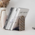 thumbnail image 4 of Pofeuu Moose fox bear leaf tree Print Large Bookend Hold Heavy Books- Wood Bookends for Heavy Books Heavy Duty Book Ends Wood Bookends for Office Desk Non-Skid, 4 of 7