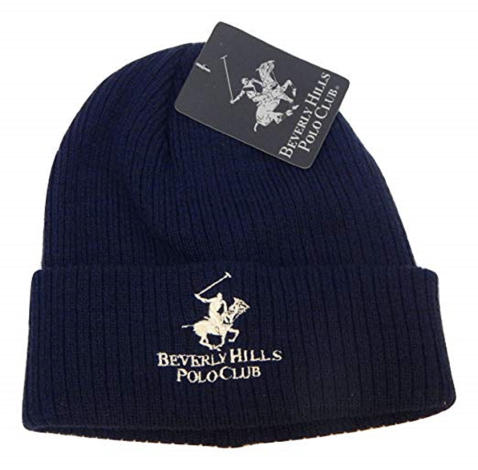 Beverly Hills Polo Club Beanie Hats, Unisex Knit Caps, Slouchy Beanie