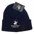 thumbnail image 1 of Beverly Hills Polo Club Beanie Hats, Unisex Knit Caps, Slouchy Beanie Hat Skull Cap for Men and Women (Cuffed Solid Navy), 1 of 2