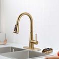 thumbnail image 2 of Wowow Glass Rinser for Kitchen Sink, Gold Stainless Steel Cup Washer for Sink, 360° Rotating Baby Bottle Washer, 2 of 6