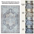 thumbnail image 5 of GLN Rugs Taxila - Indoor, Machine Washable Area Rug 9'x12' Turkish Brown/Gray Home Carpet, 5 of 8