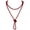 XL_1030_Wine, variant on Fashion Beads Rope Knot Long Beaded Necklace Versatile 60" Strand Costume Jewelry for Women