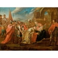 thumbnail image 2 of Teodor Baltazar Stachowicz 18x14 Black Ornate Wood Framed Double Matted Museum Art Print Titled - Adoration of the Magi (1820), 2 of 5