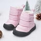 thumbnail image 1 of Botas de nieve de invierno para niños con forro polar, zapatos casuales de algodón, botas de algodón para bebés de hombres y mujeres con fondo suave y cálidas, 1 of 6