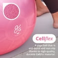thumbnail image 4 of 75cm Yoga Ball for Exercise, Pregnancy & Stability – Anti-Burst, Non-Slip Fitness Ball by Greater Goods, Pink, 4 of 6