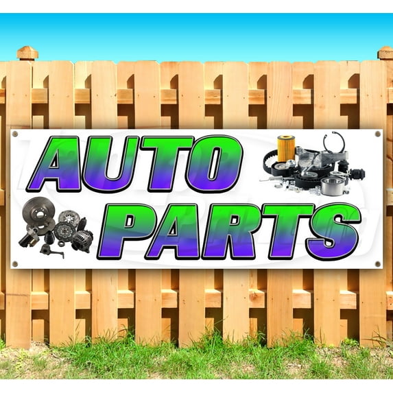 Auto Parts 13 oz Vinyl Banner With Metal Grommets