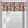 thumbnail image 4 of Ambesonne Cat Valance & Curtain, Happy Tiger Faces Cartoon Art, 55"x30", Earth Yellow and Pale Purple, 4 of 7